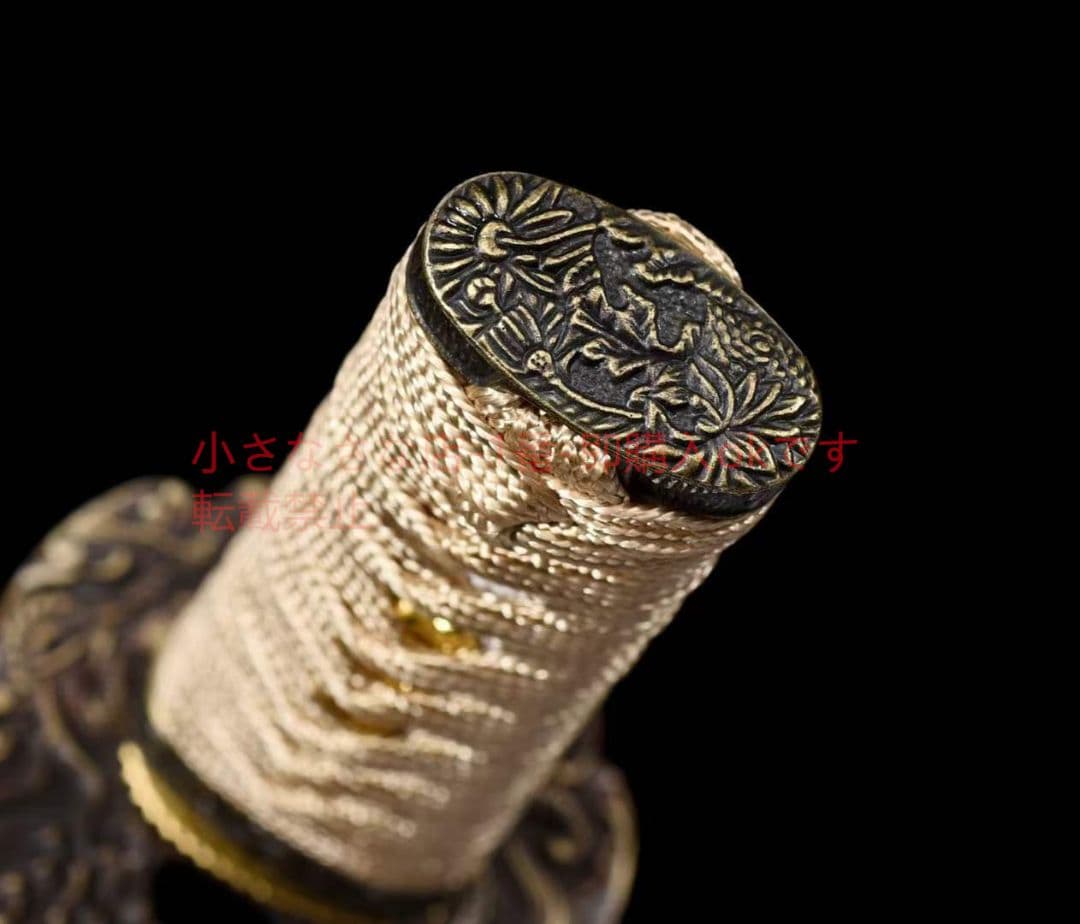 波の直版小武士  古兵器 武具 刀装具 日本刀 模造刀 居合刀