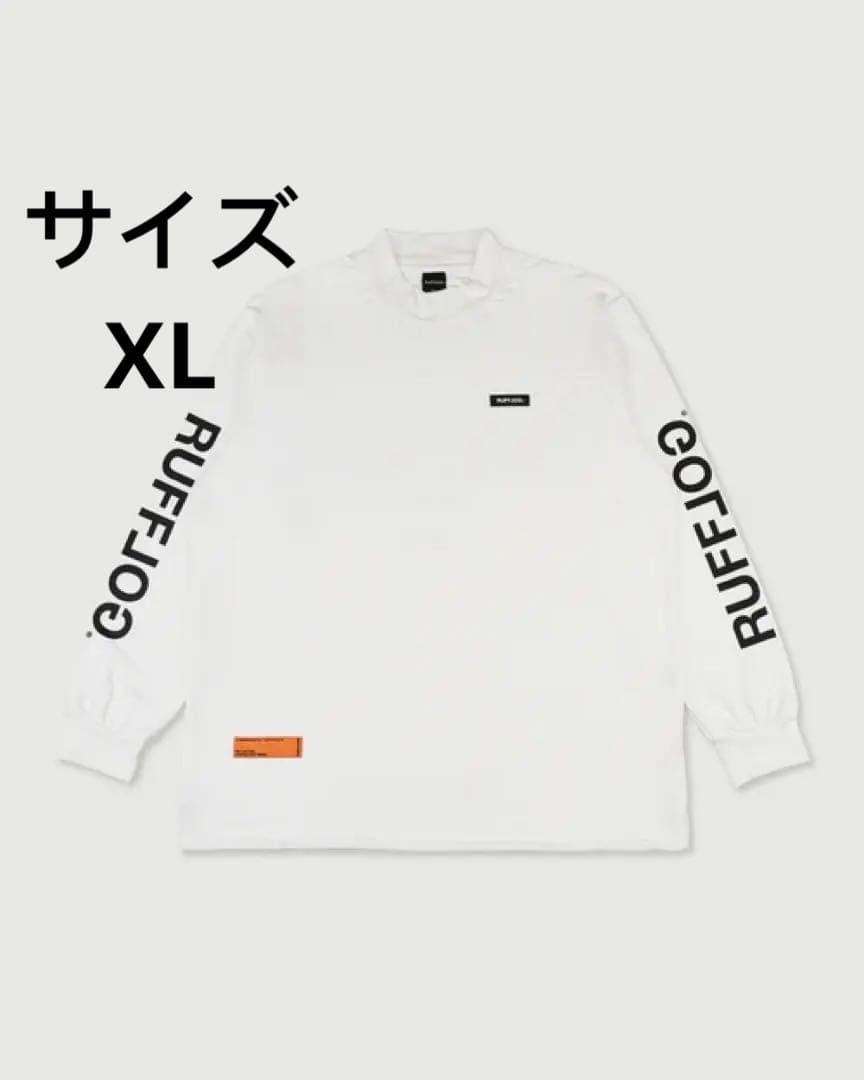 ラフロッグ　DUAL SLEEVE LOGO L/S MOCK NECK