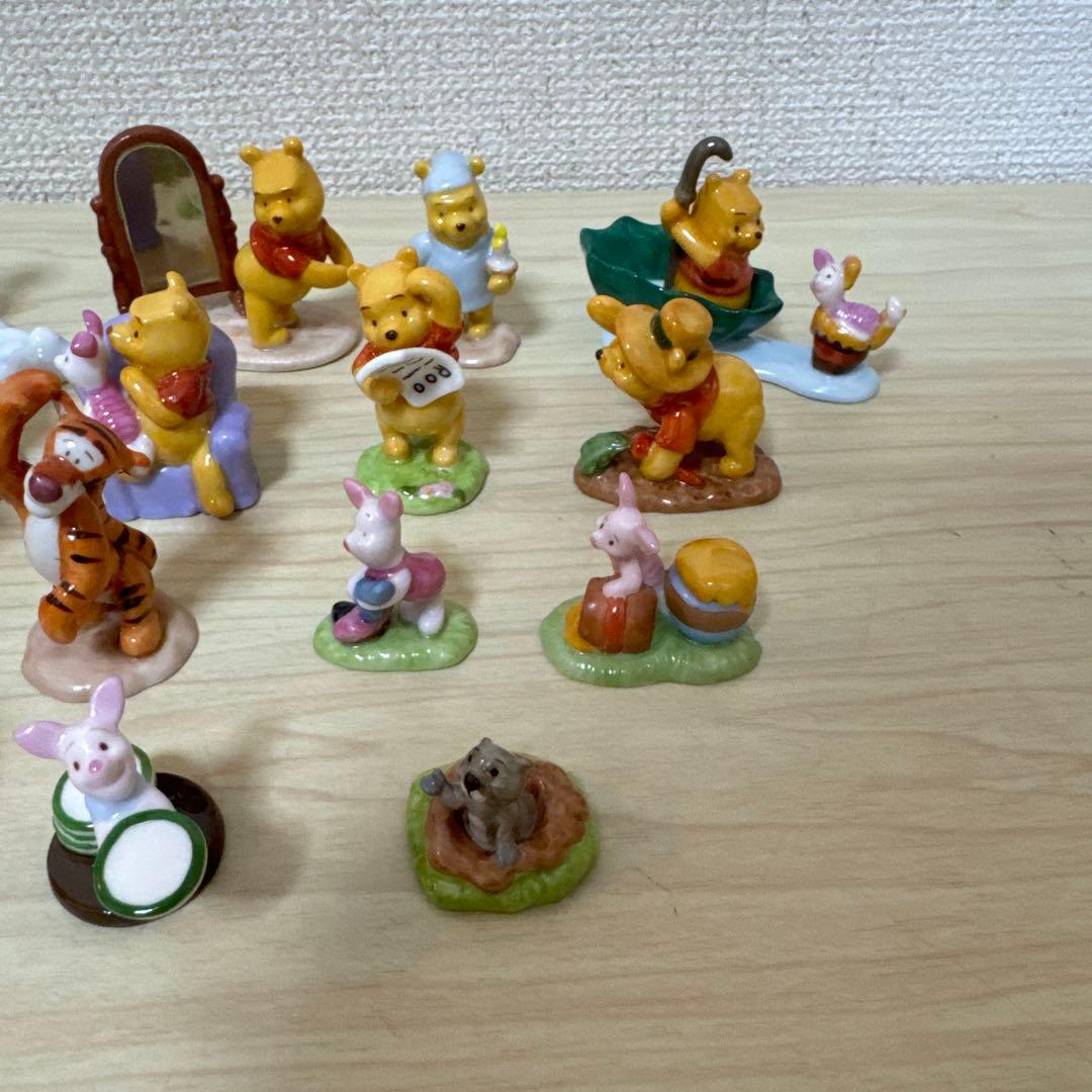 くまのプーさん 陶器製 置物 ミニチュア フィギュア　千趣会　19種