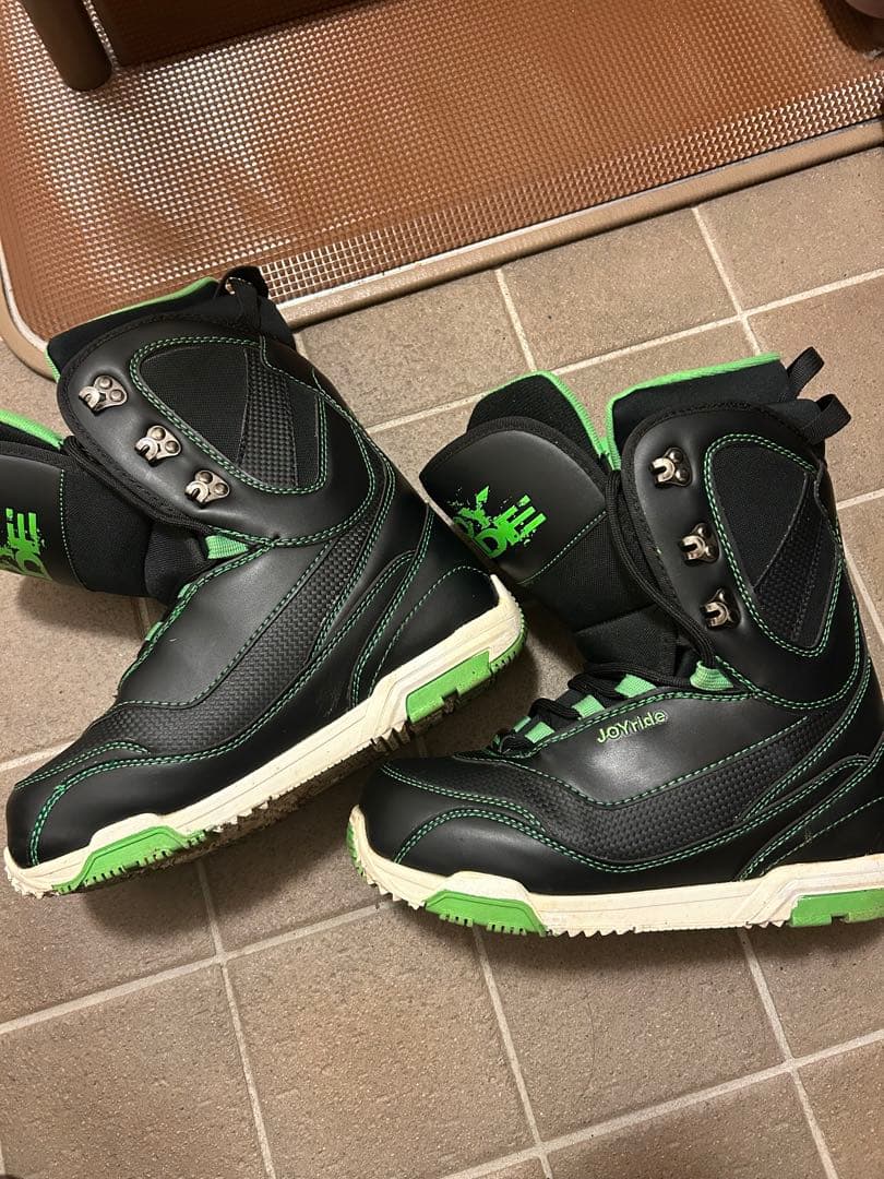 【美品】JOYride スノーボードブーツ ブラック/グリーン