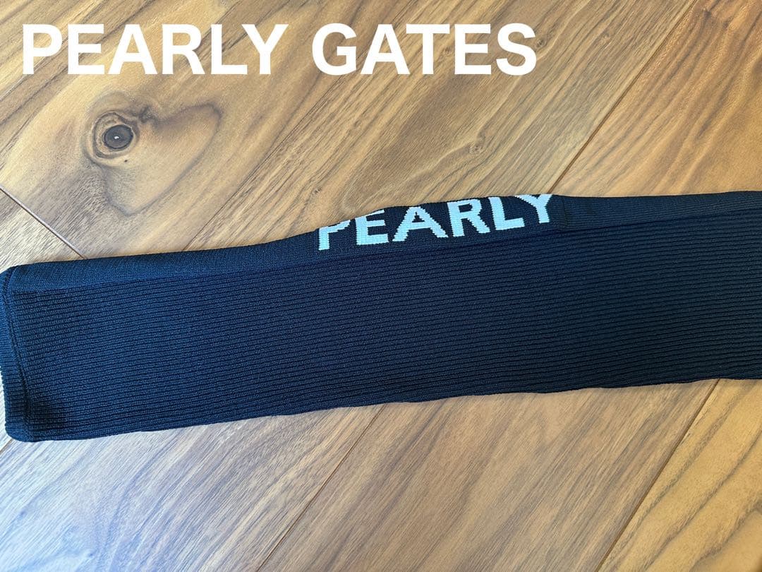 パーリーゲイツ　長袖モックネック　ニット　新品　サイズ２　ブラック