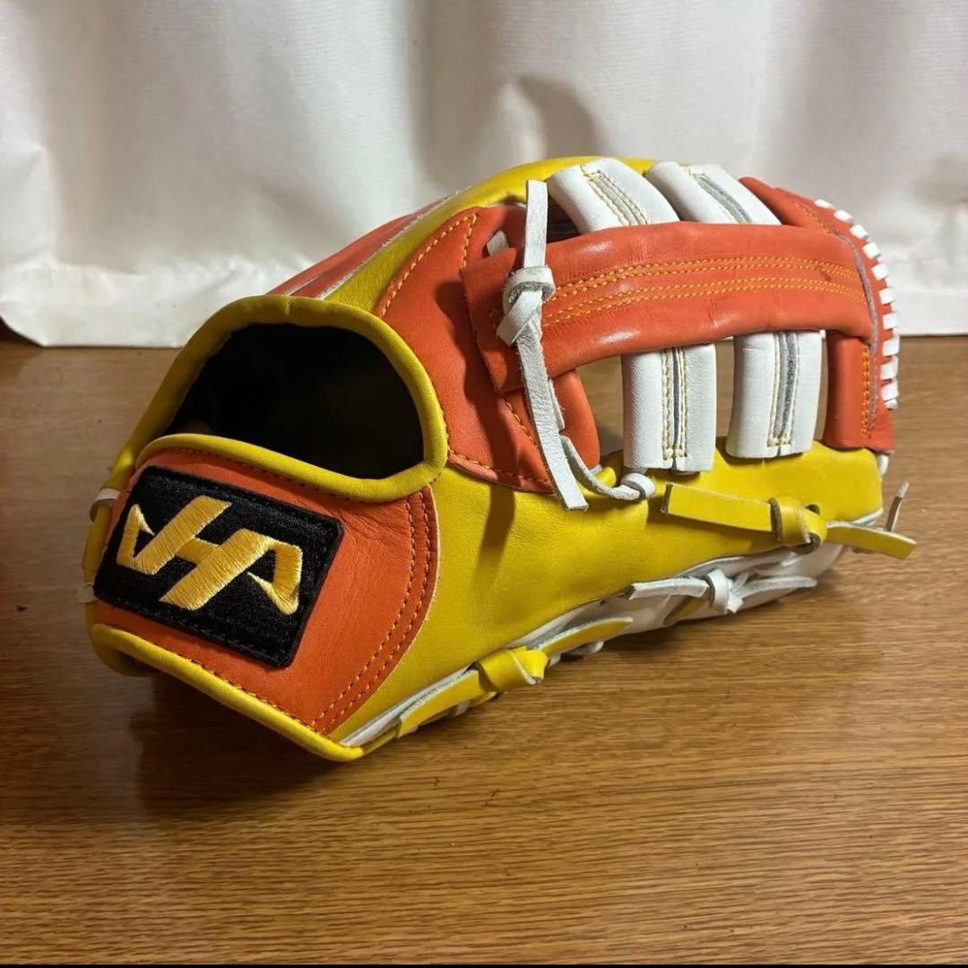 ハタケヤマ 一般硬式 グローブ グラブ 外野用 金本モデル 美品 限定品