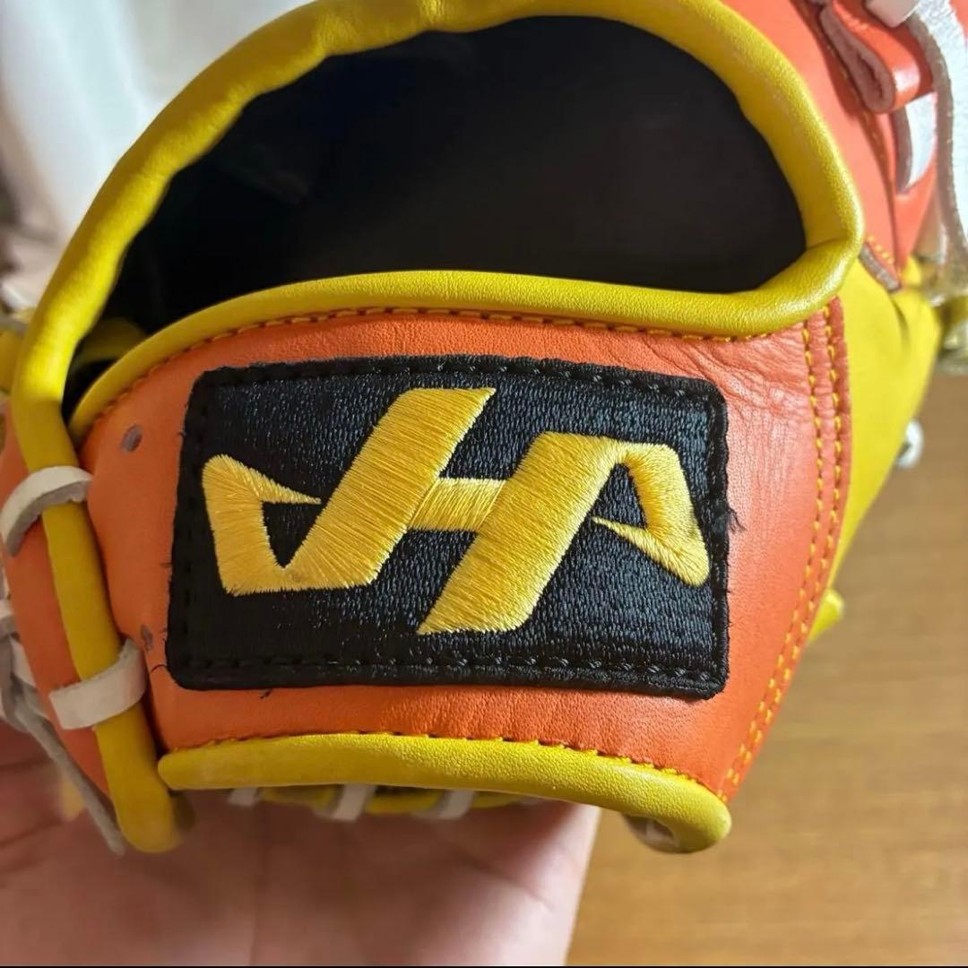 ハタケヤマ 一般硬式 グローブ グラブ 外野用 金本モデル 美品 限定品