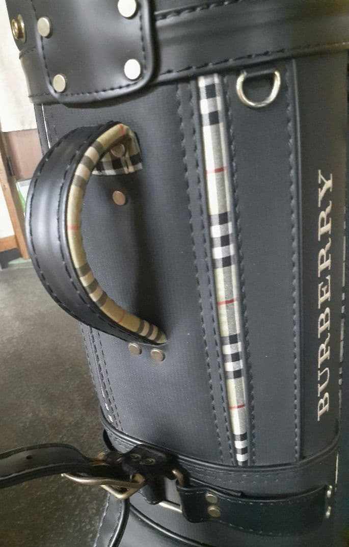桜希少 バーバリー BURBERRY キャディバッグ ゴルフ