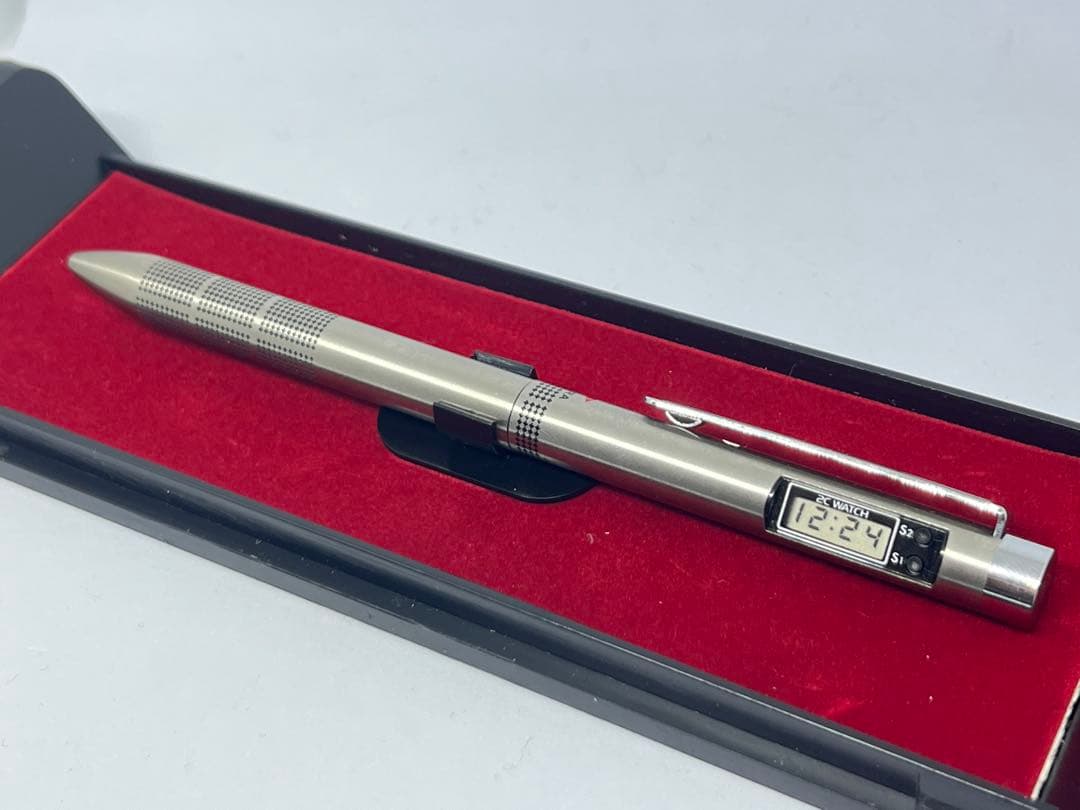 蝕刻 ゼブラ シャーボ 2Cウォッチ 2色ボールペン 時計付き　2本セット　廃盤