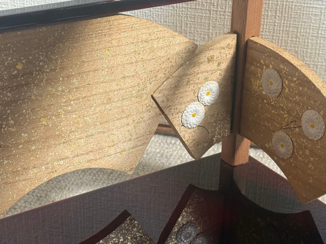 寿扇棚　輪島塗　塗師雅峰　茶棚　共箱　送料込み260125