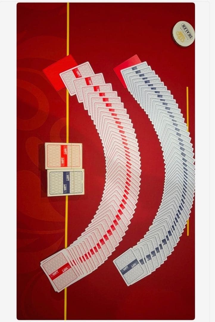 WPTポーカー専用トランプ　赤•青5セット ※セール中