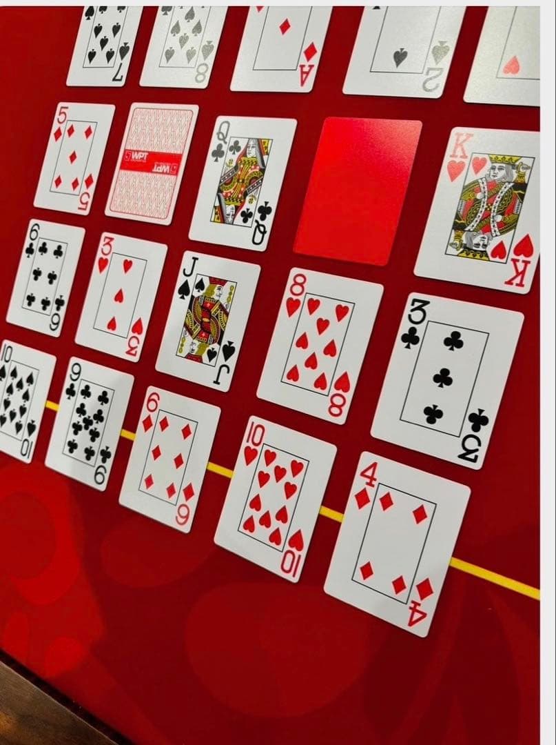 WPTポーカー専用トランプ　赤•青5セット ※セール中