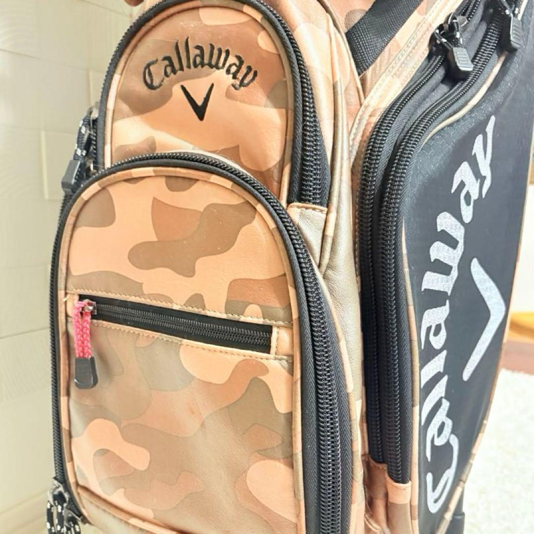 キャロウェイ◎おしゃれ軽量ミリタリー柄キャディバッグ