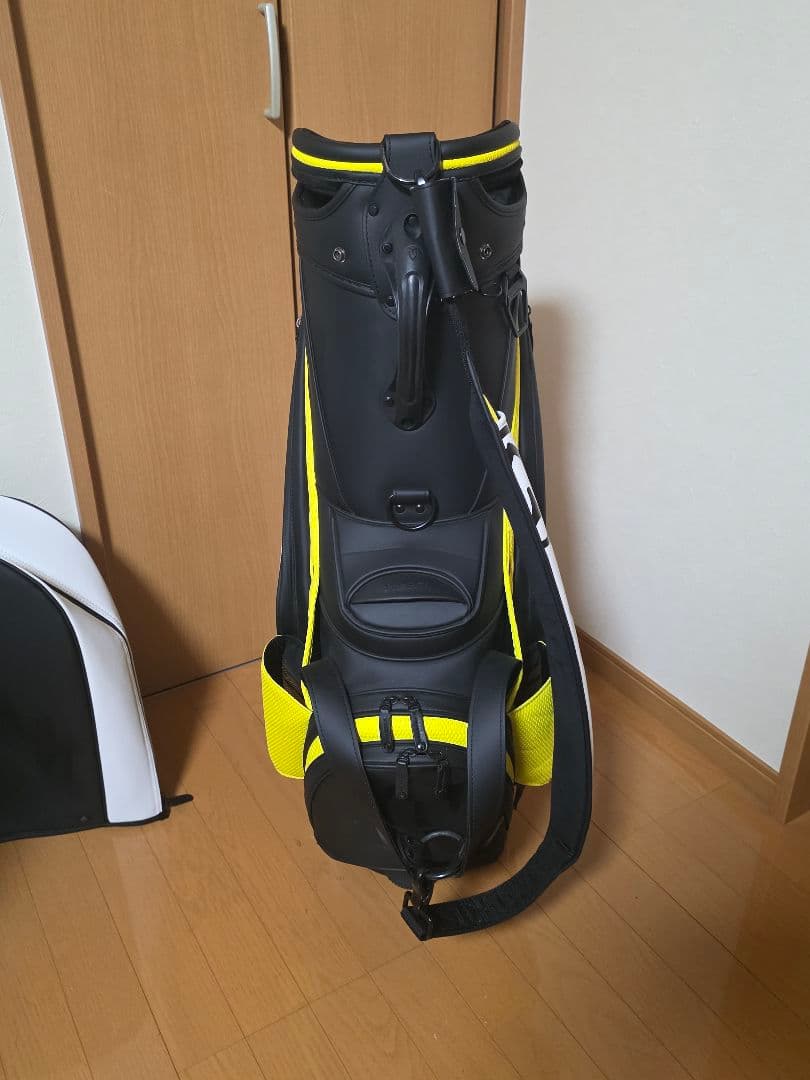 Vessel キャディバッグ ホワイト/イエロー