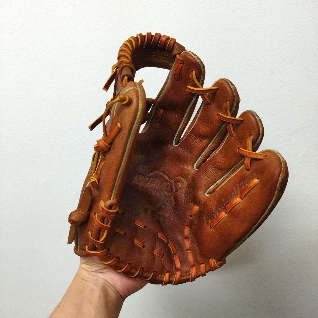 408 ZETT ビンテージ 希少 型抜群 即戦力 軟式 内野手用グローブ