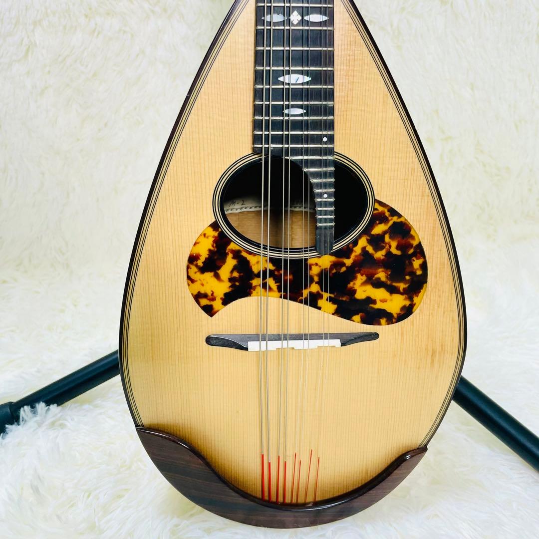 美品　宮野厚志　マンドリン　M-2 ミヤノアツシ　手工　中位モデル　ケース付き