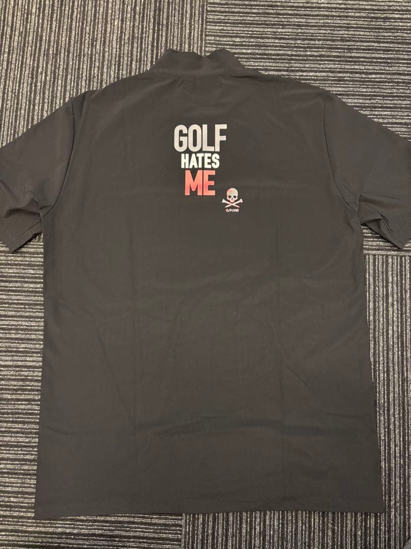 G/FORE ジーフォア　モックネック　半袖　ブラック