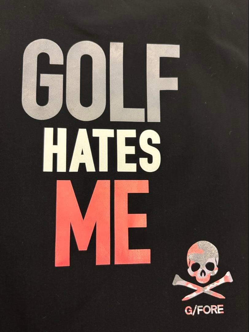 G/FORE ジーフォア　モックネック　半袖　ブラック