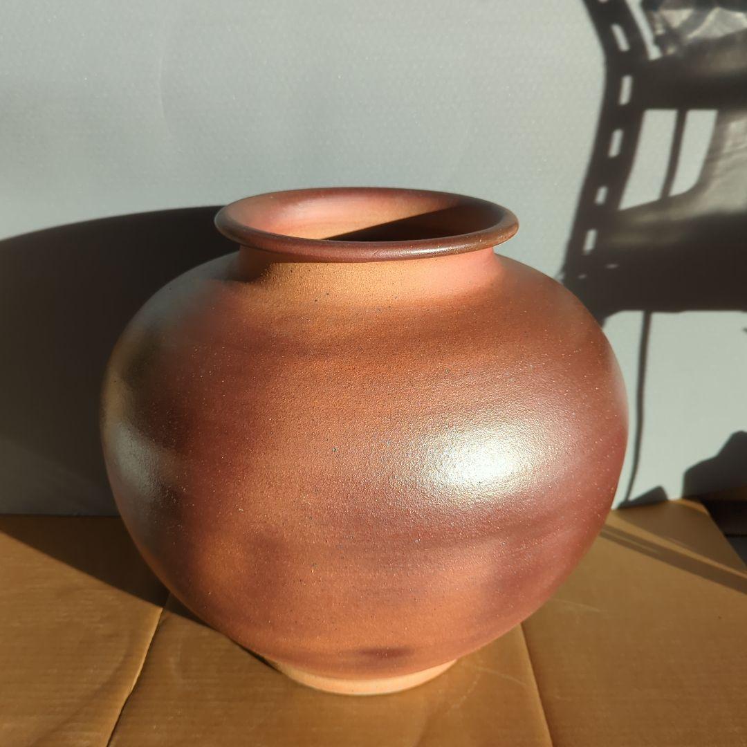 登り窯一品物 信楽焼 陶器 飾り壺