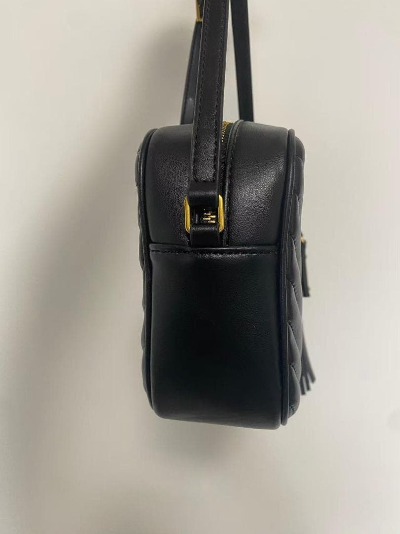 YSL 黒 キルティング ショルダーバッグ