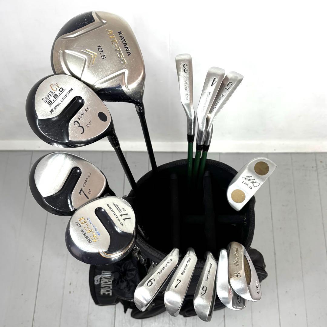 本格派 メンズゴルフクラブ 13本 フルセット ゴルフセット お試し 初心者向け
