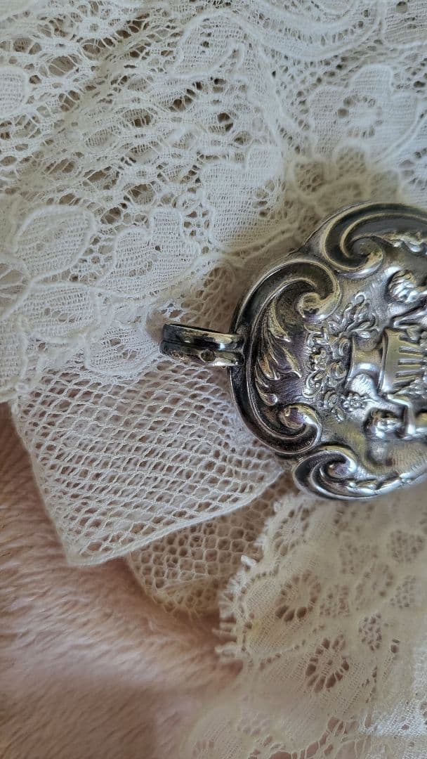 フランスアンティーク シルバー ラトル ガラガラ ④