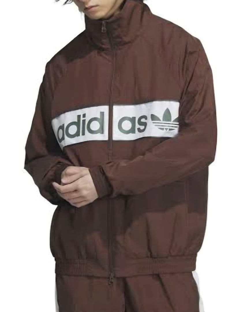 adidas ナイロンジャケット ジャージ上下 セットアップ 上着L ズボンXL