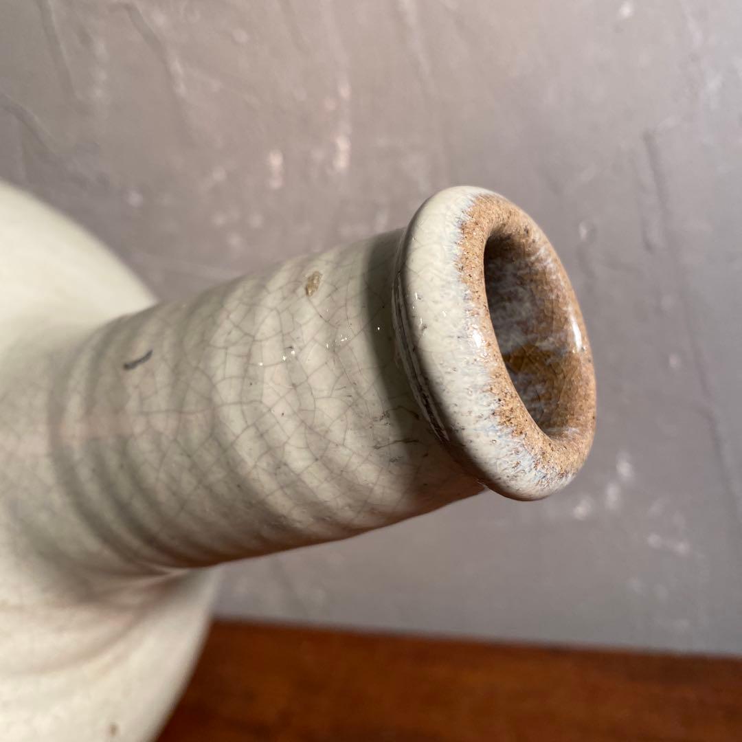 骨董品 白磁徳利 一輪挿し 朝鮮 古伊万里 釉薬 江戸 酒器 花器