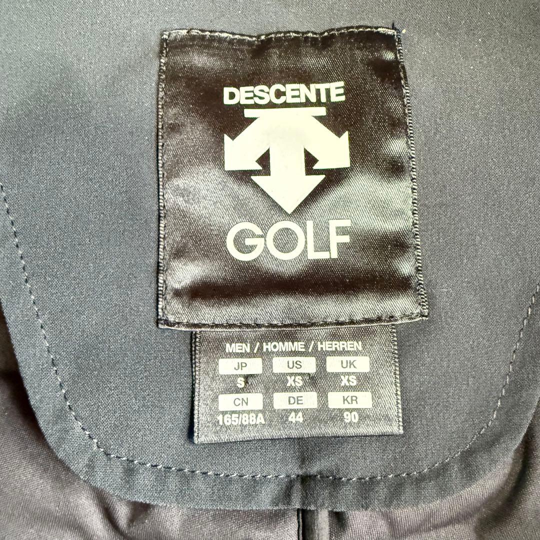 【デサントゴルフ】美品ダウンジャケット g-arc Sサイズ メンズ ブラック