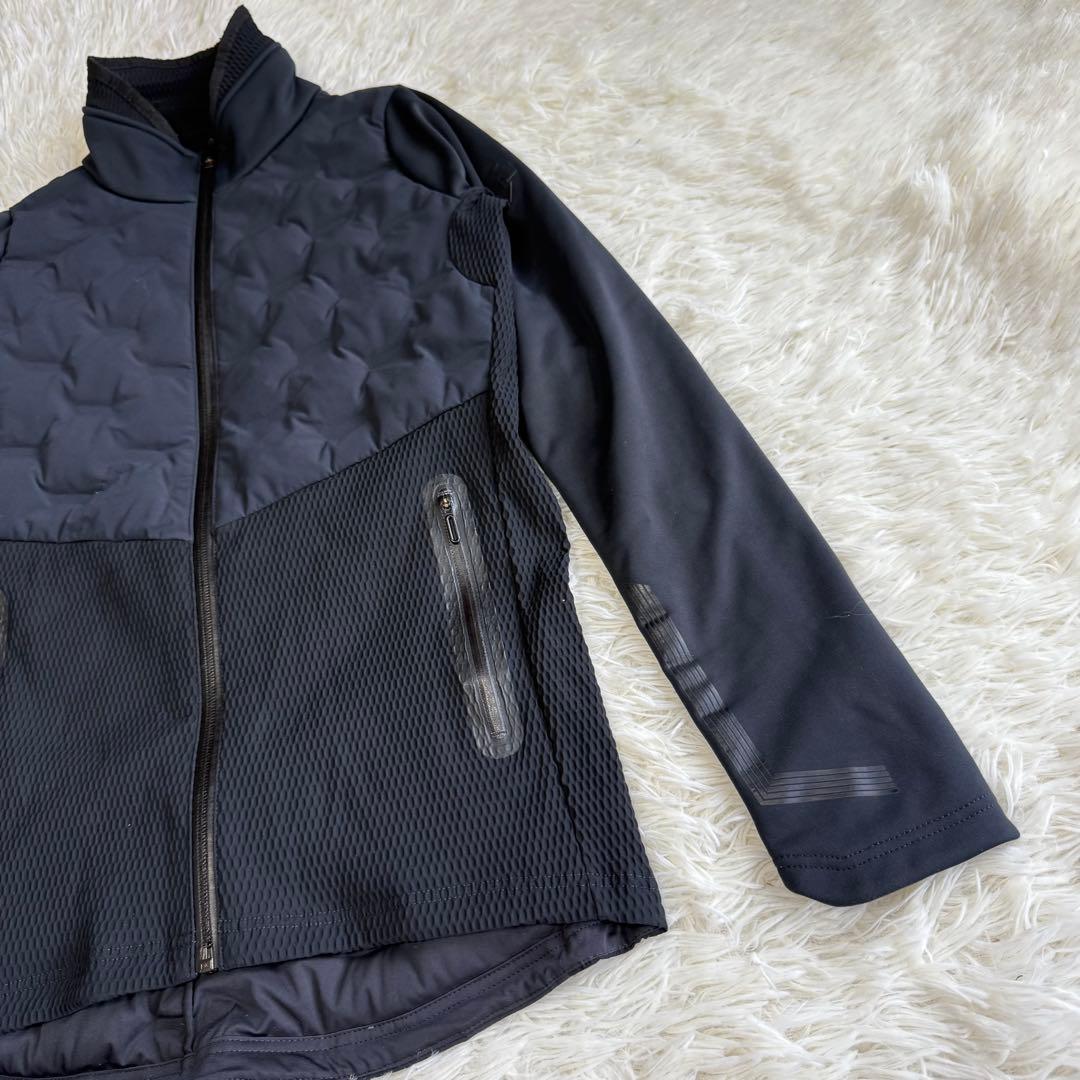 【デサントゴルフ】美品ダウンジャケット g-arc Sサイズ メンズ ブラック