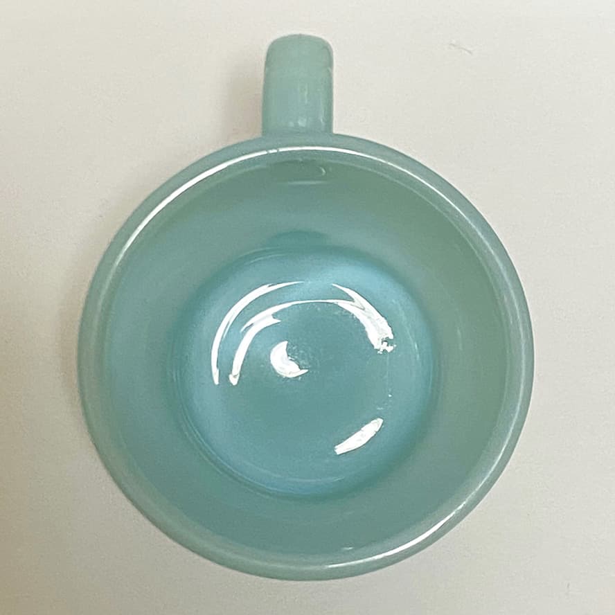 fire king D ハンドル マグ ターコイズブルー １点　＃004