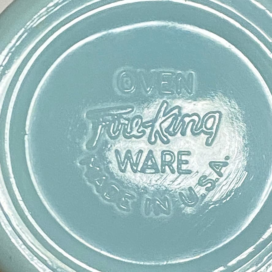fire king D ハンドル マグ ターコイズブルー １点　＃004