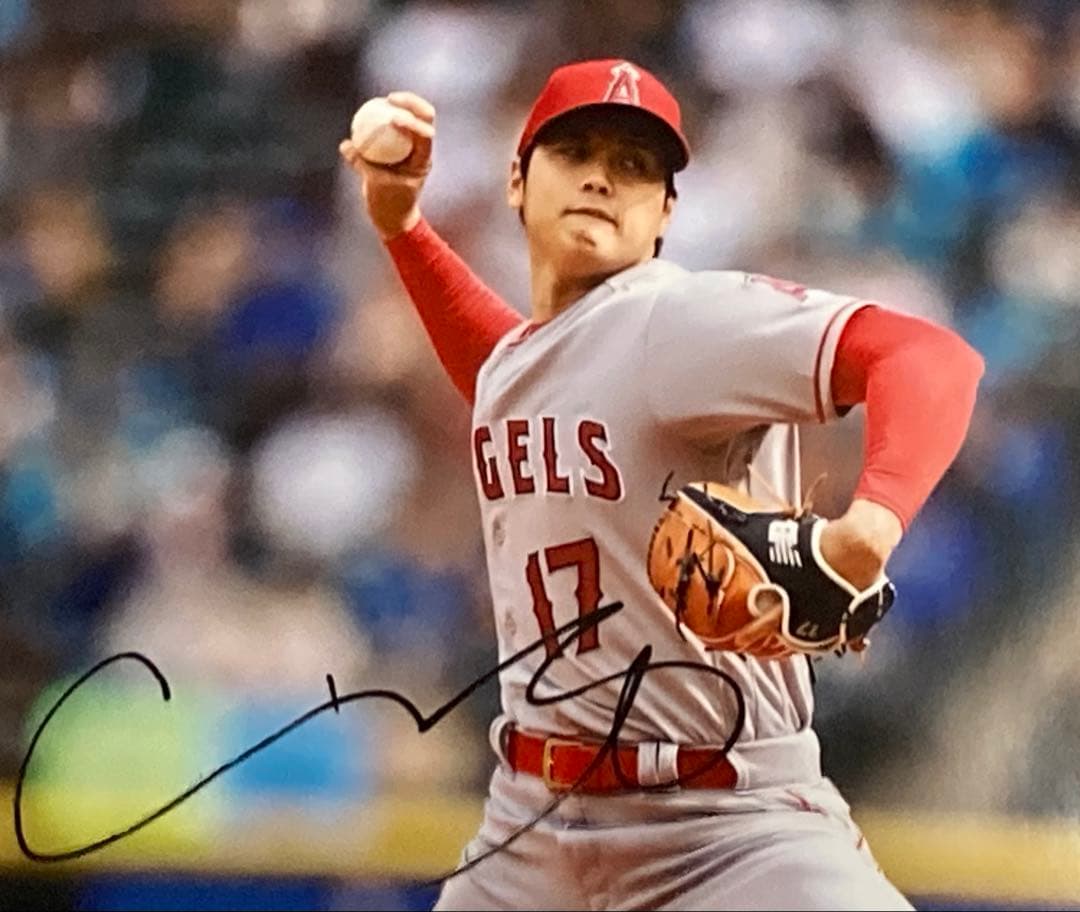 に*ん様 超希少/全米/市場価格/暴騰/メジャー/大谷翔平/直筆サイン入り /本