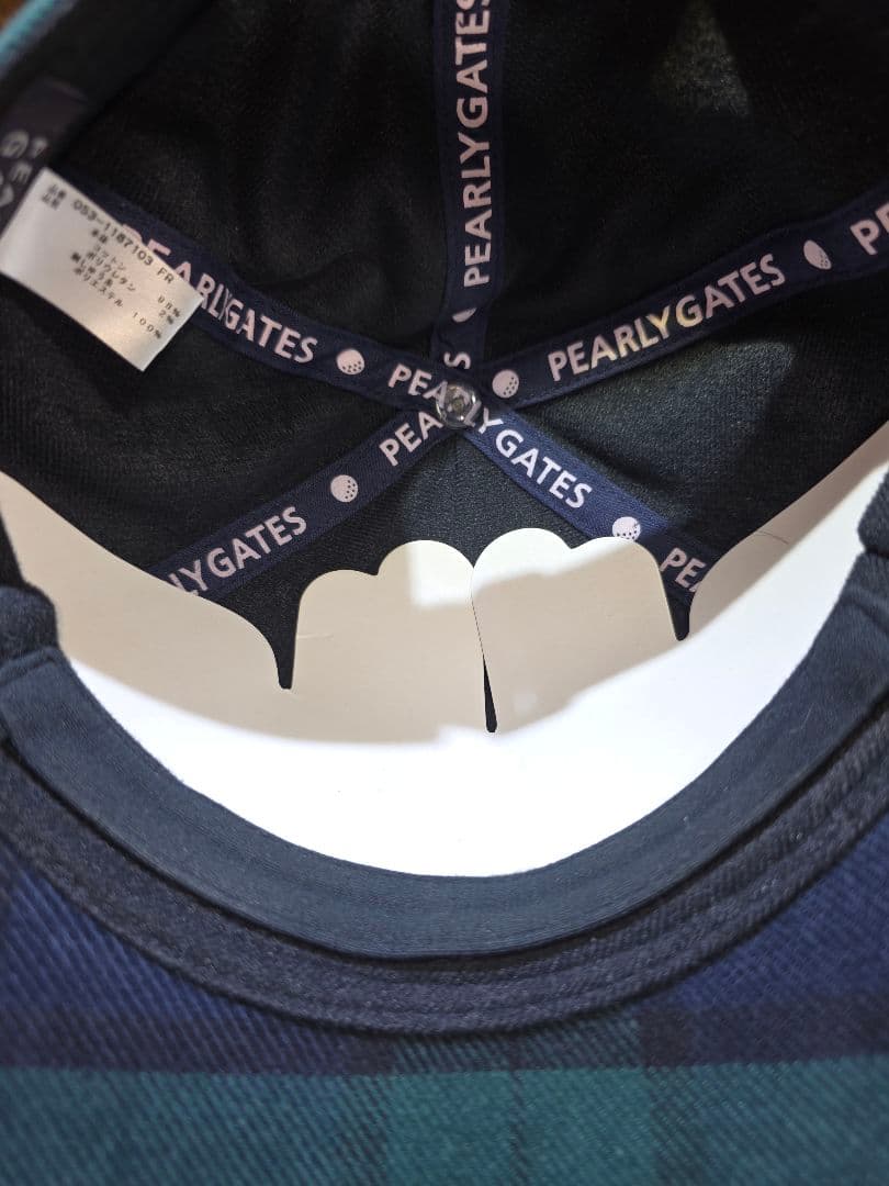 PEARLY GATES 秋冬 チェック柄 パンツ&帽子 セット Size 4