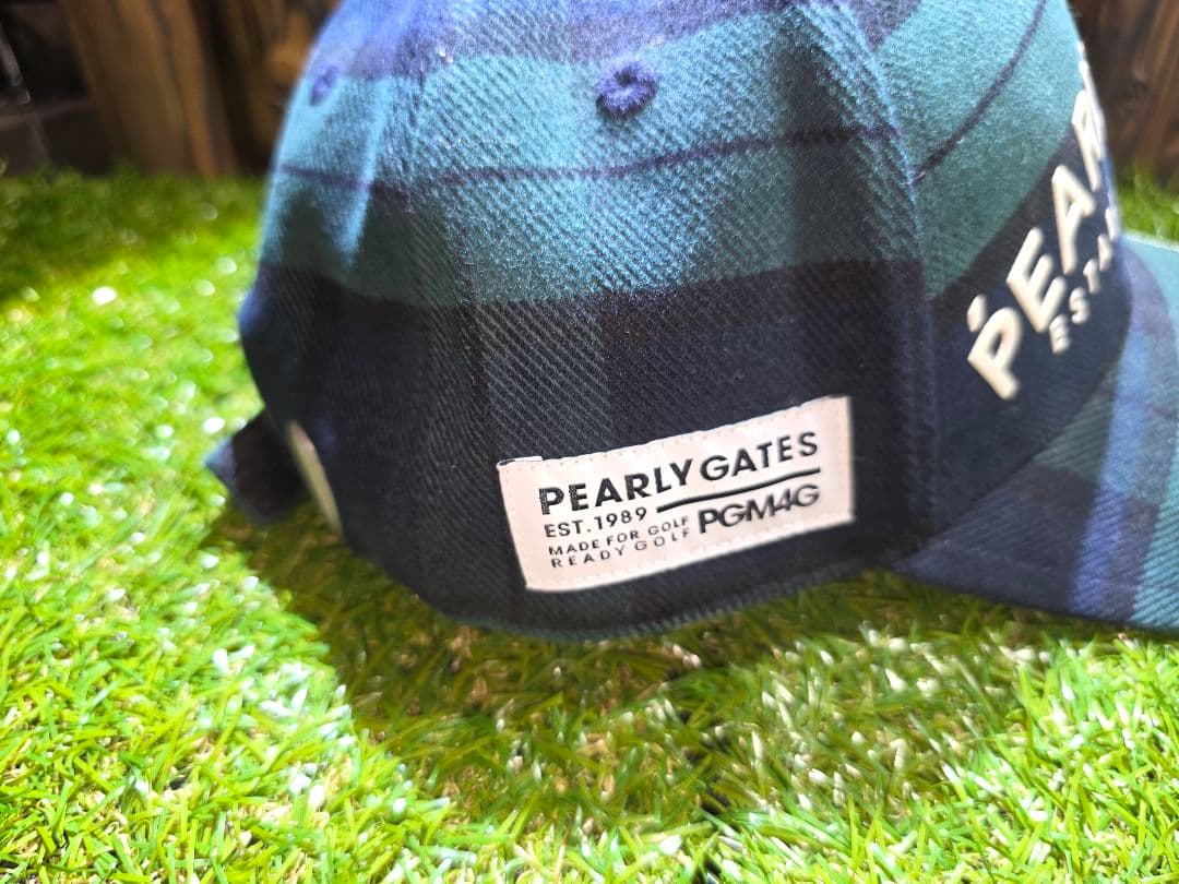 PEARLY GATES 秋冬 チェック柄 パンツ&帽子 セット Size 4