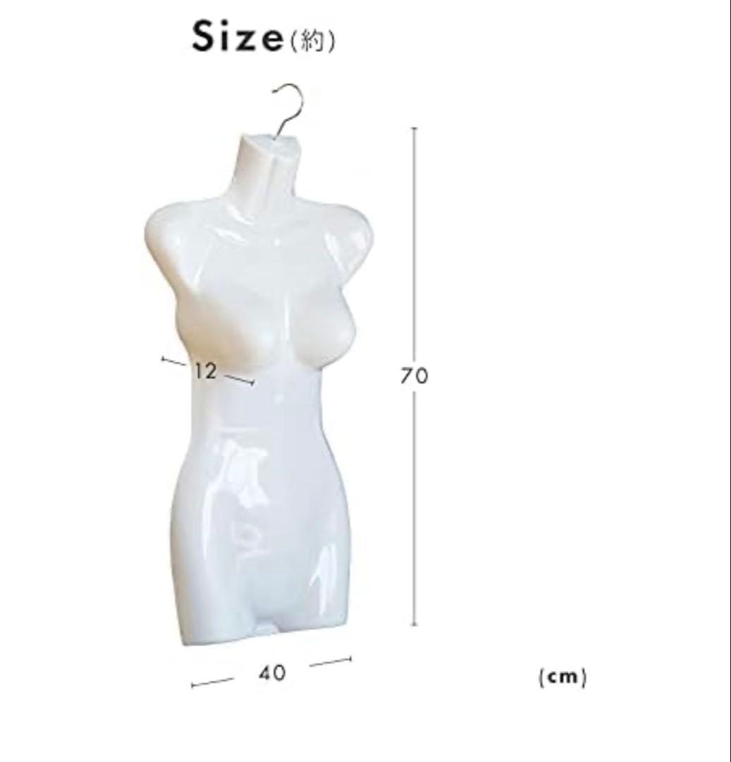 女性用ボディマネキン ホワイト24個セット