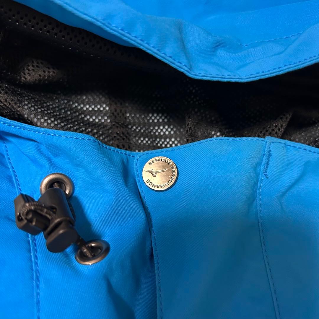 【美品】MIZUNO ミズノCREW 高機能ウェア スキーウェアブルー XS