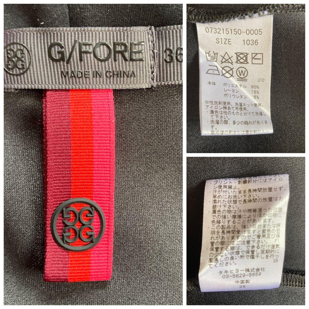 極美品・近年モデル✨G/FORE　ゴルフウェア　ジップアップパーカー　ロゴ　S位