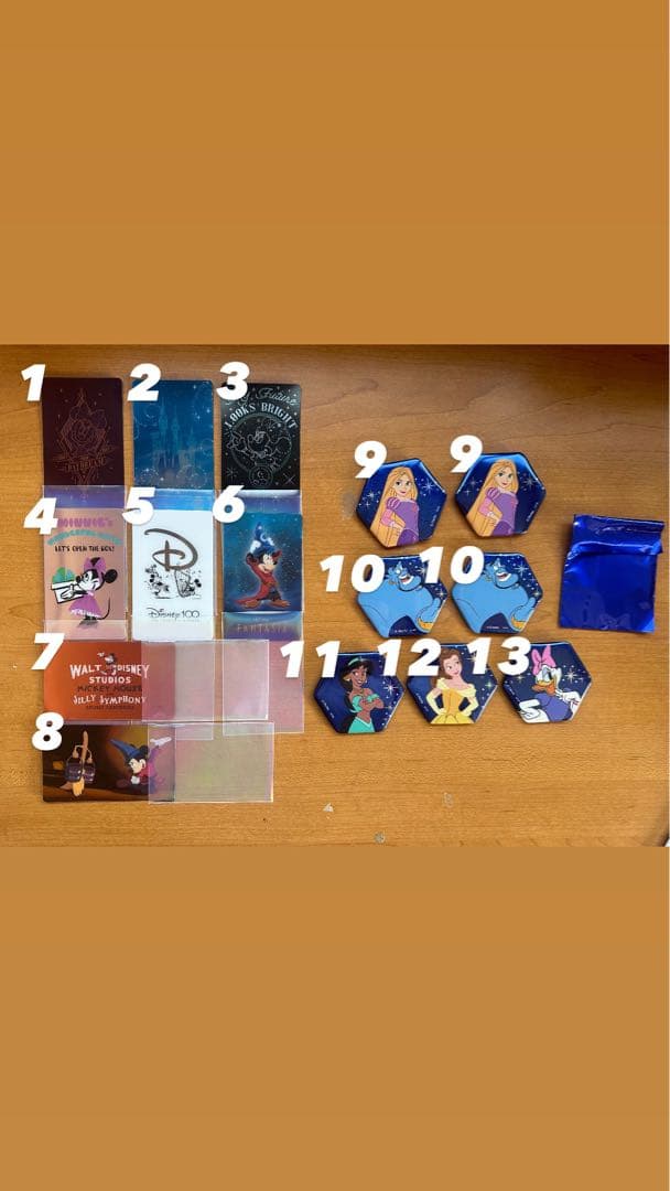 Disney THE MARKET(2024年)カード＆缶バッジ