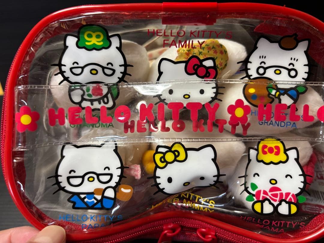 ハローキティ25周年 キティズファミリー　ぬいぐるみ　1999 レトロ　希少