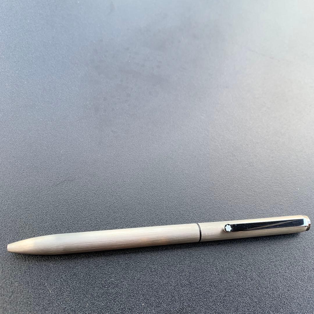 削り出し仕様Mont Blanc Germany 2色シルバー ボールペン