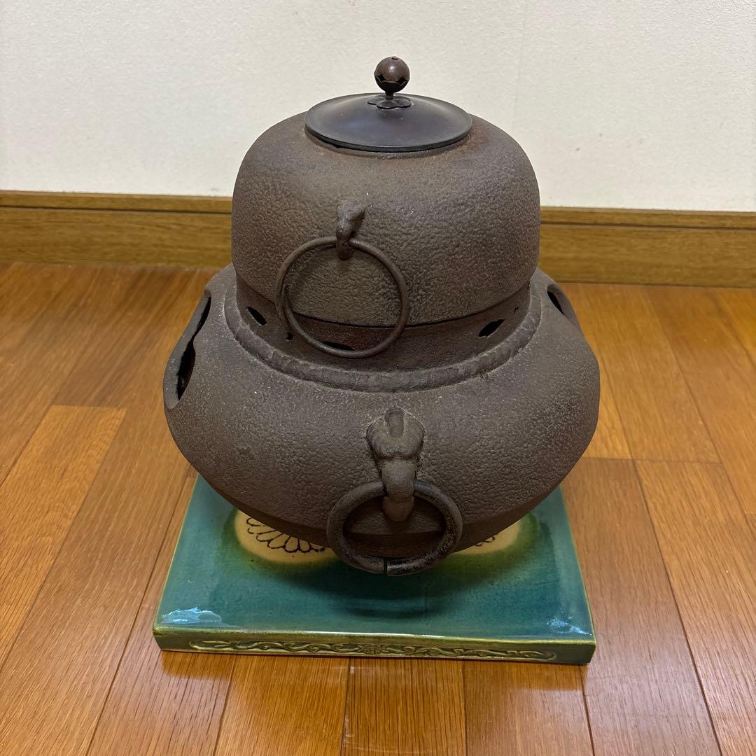 茶釜 風炉　＆　茶釜台