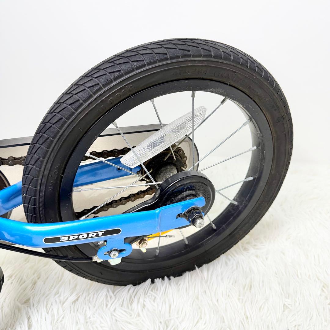 美品 STRIDER 14x ブルー バランスバイク キックスタンド付き