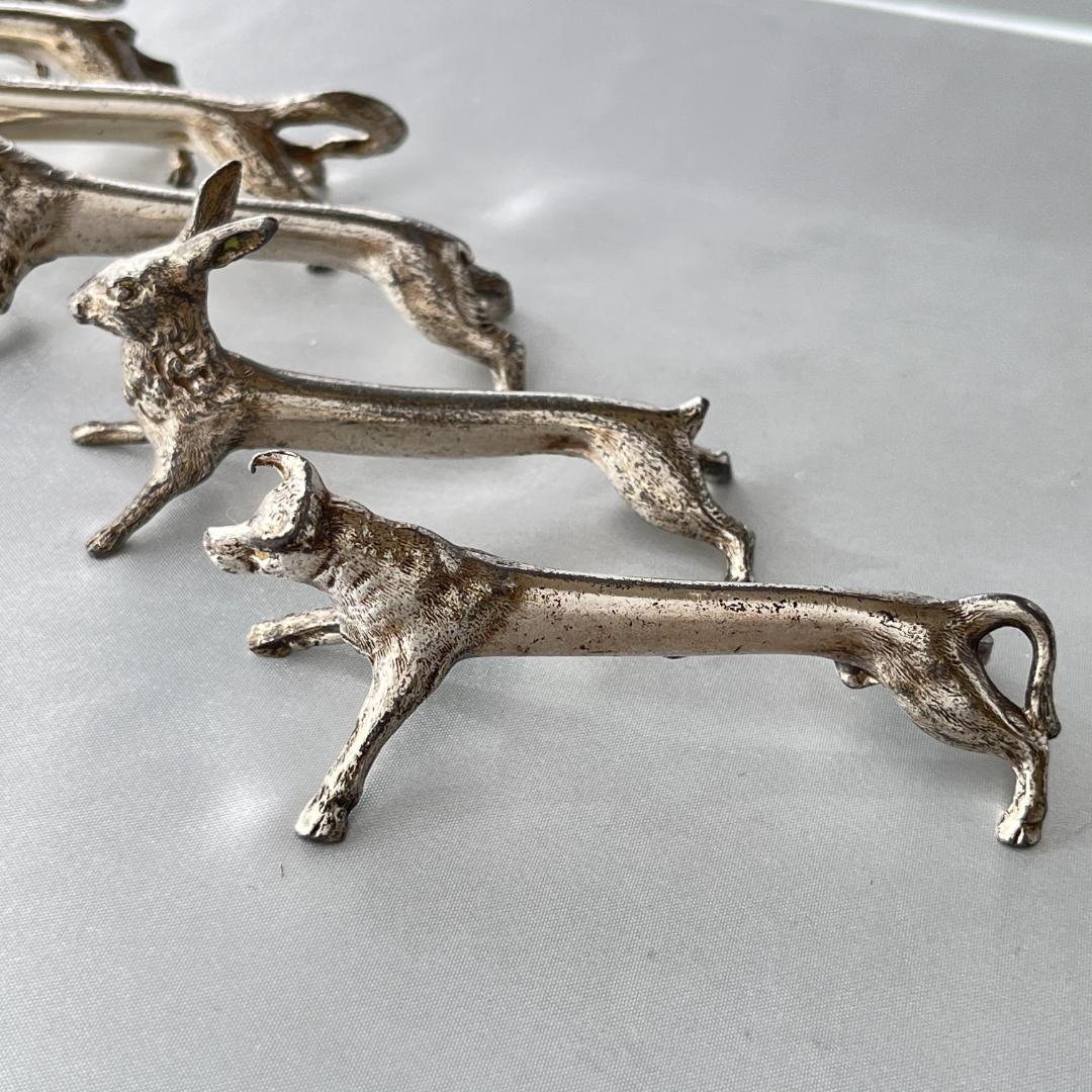 【仏蘭西】 ナイフレスト 10個組【シルバープレート】動物モチーフ