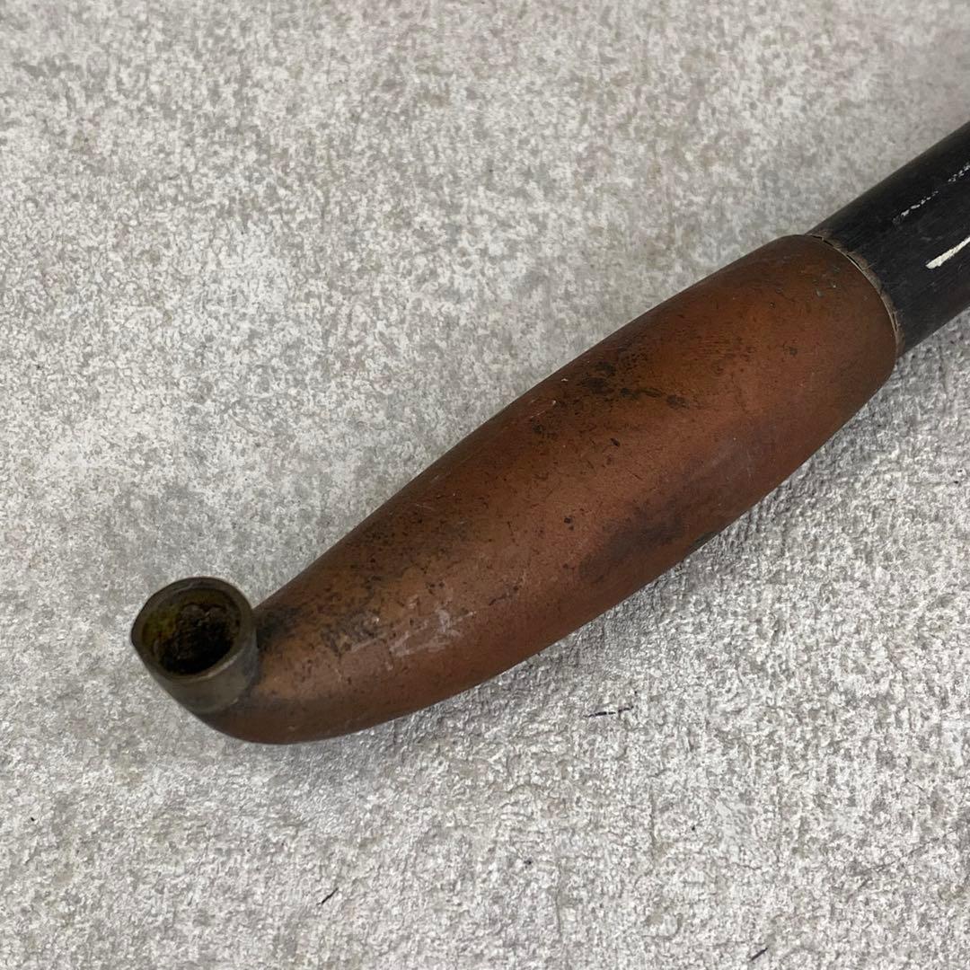 煙管 キセル 真鍮 長さ33.2cm インテリア 飾り 小物