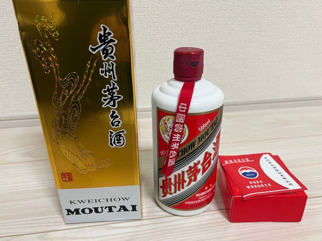 【未開栓】貴州茅台酒 マオタイ酒 2021 500ml 箱/冊子/グラス付