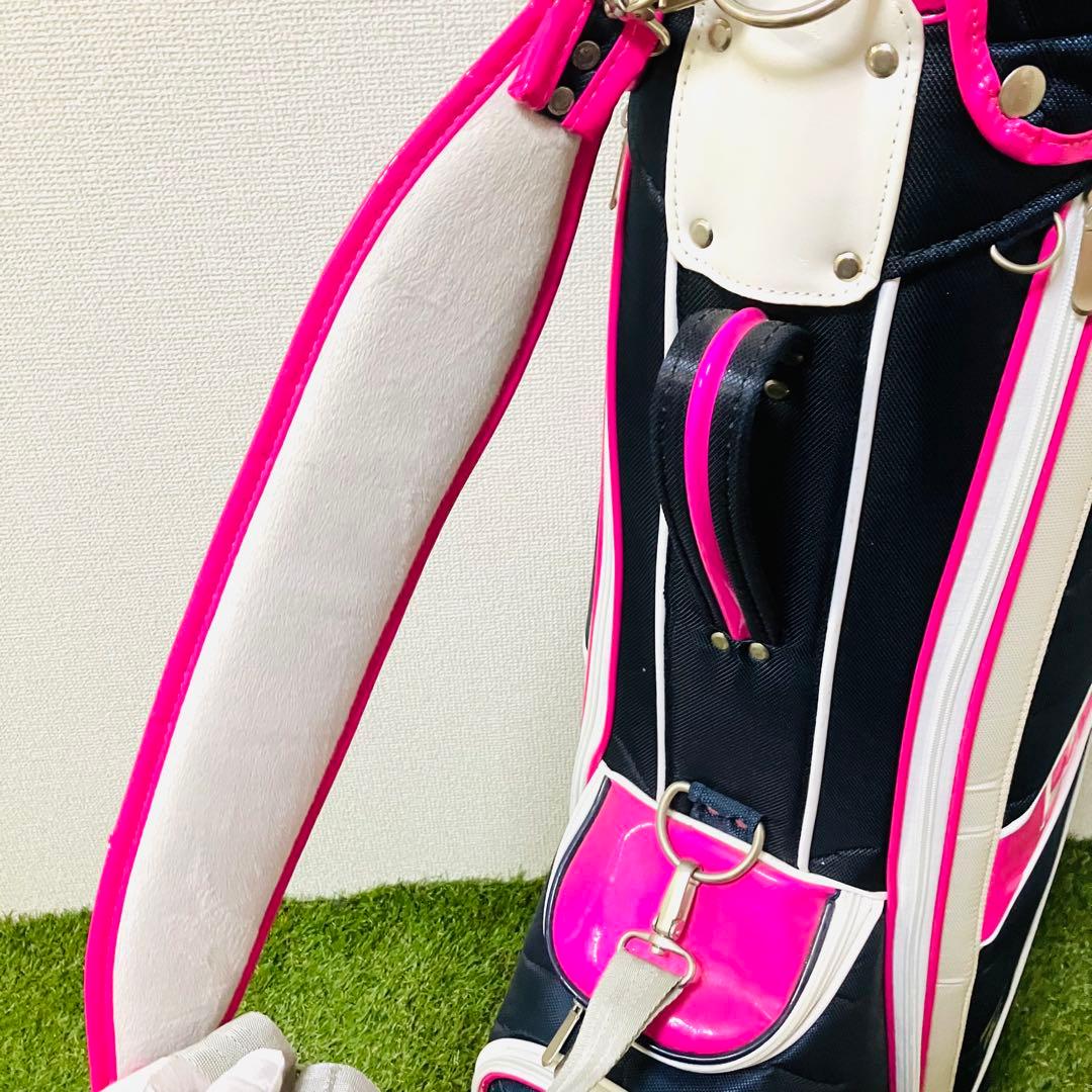 フィットウェイ レディース ゴルフクラブセット 8本 花柄 キャディバック