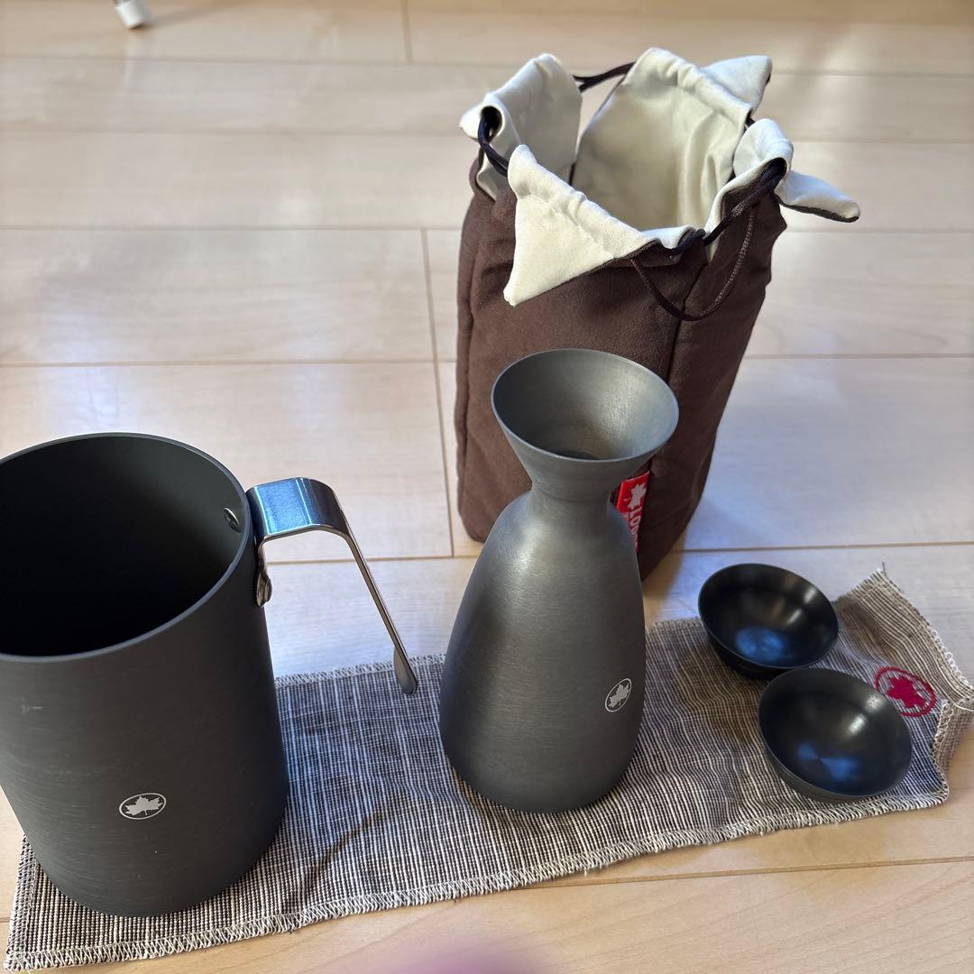 アウトドア調理器具セット マットブラック　お猪口セット