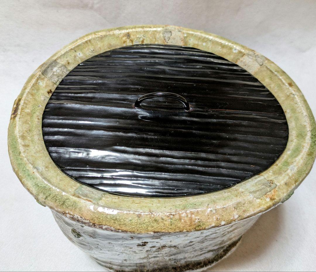 茶道具 水指 信楽 寺垣外窯 杉本貞光 共箱 立花大亀 推薦