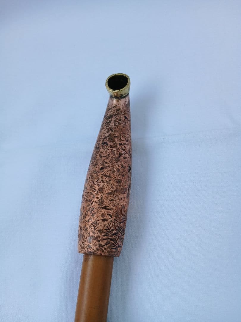 キセル　銅製　彫刻　煙管