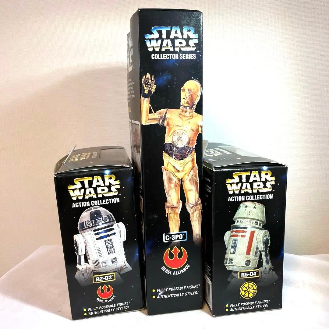 ま*ー様 【未使用】R2-D2 C3-PO R5-D4 フィギュア3体セット