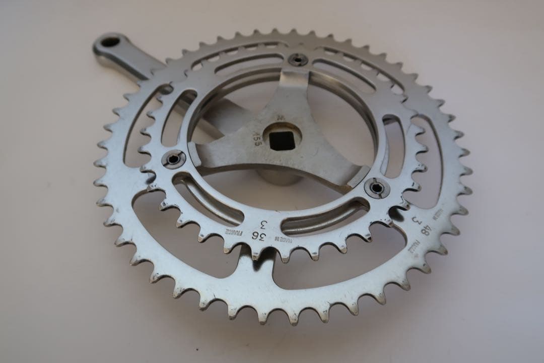 TAクランク155mm48T/36Tダブルとトリプル用44T セット　未走行美品