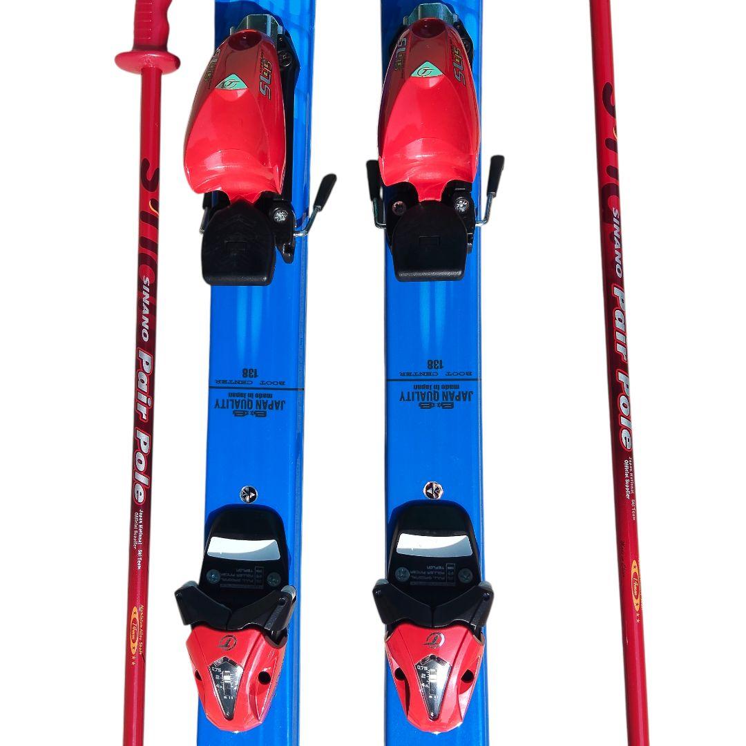 SINANO BXB 138cm ジュニアスキーセット ストック90cm付