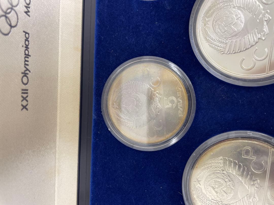 R*a様 モスクワオリンピック 1980年 プルーフ セット 5枚 記念銀貨